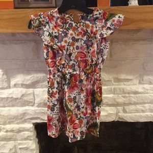 Floral Dress in Fall Hues! Size 7